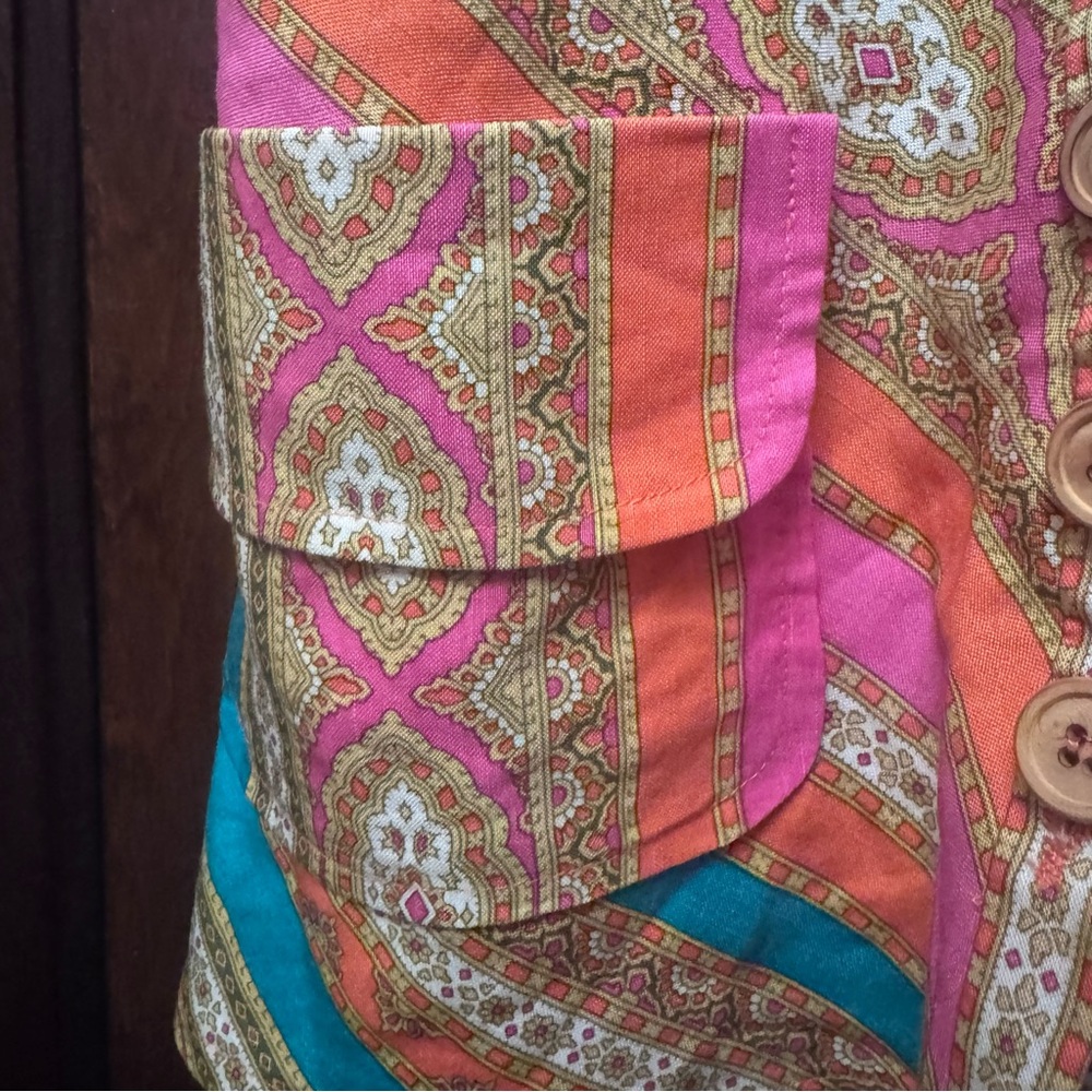 🌸 Nanette Lepore Size 8 Silk Cotton Blend Top – Boho Retro Style 🌸 - Picture 8 of 10